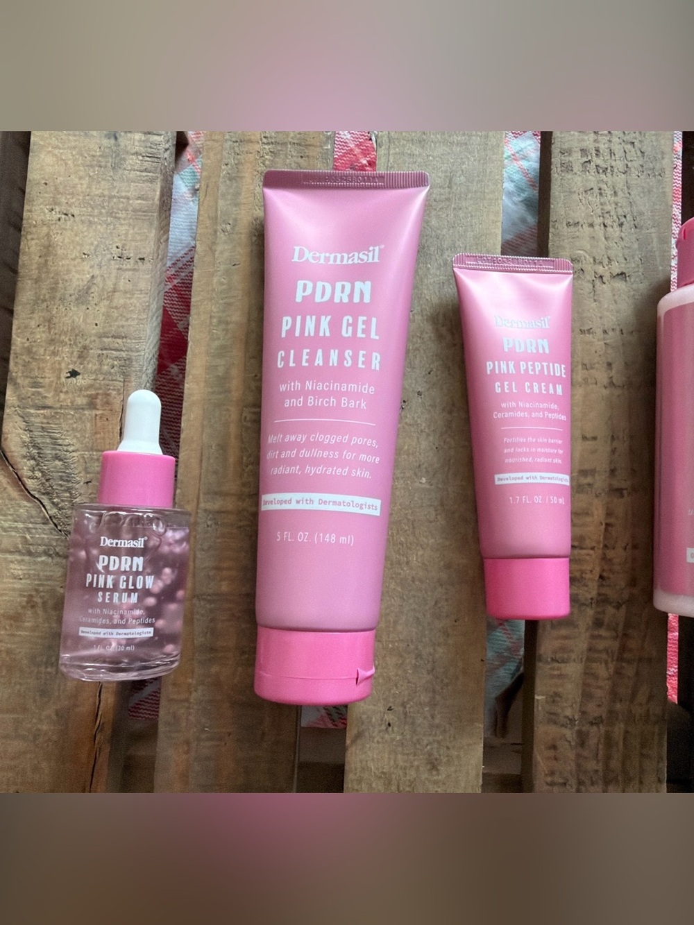 Dermasil PDRN Pink Glow skincare set Pink Skincare Set NWT